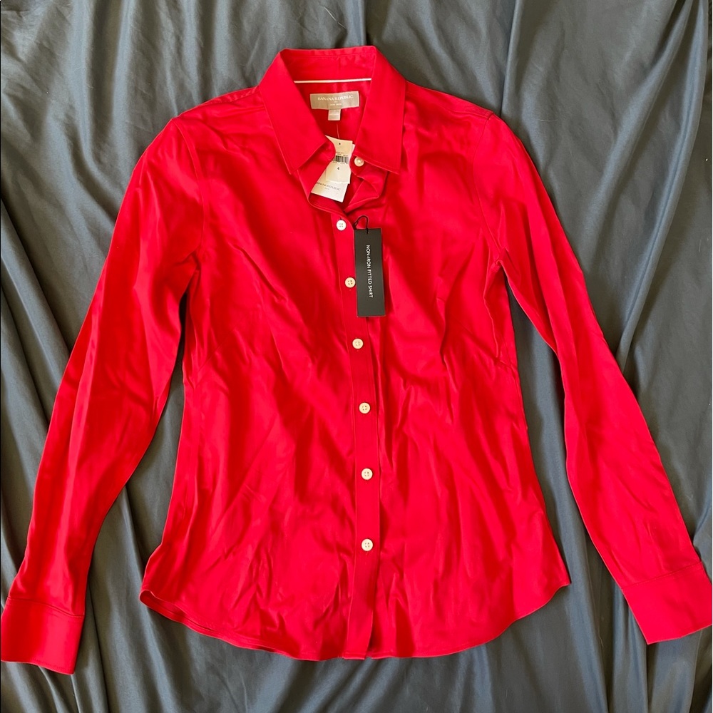 NWT banana republic non iron fitted shirt